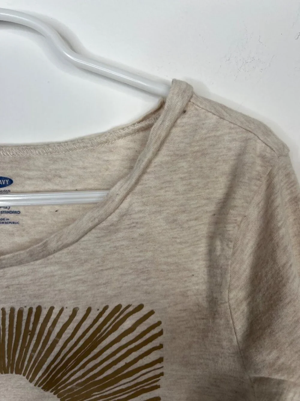 Old Navy Girls L 10 12 Hello Sunshine Graphic Long Sleeve Tee Retro Cute